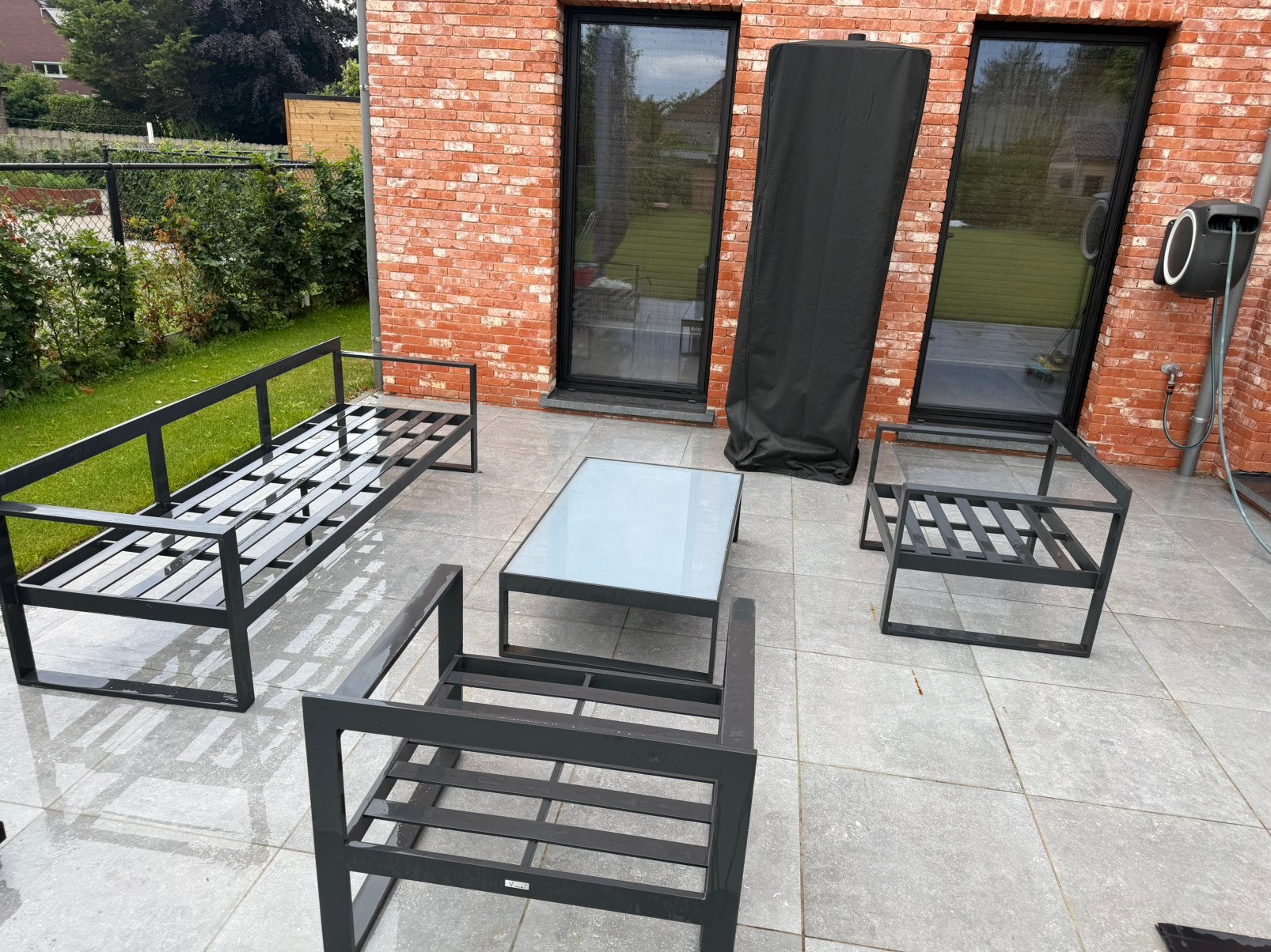 Lounge set inclusief all weather kussens, Jardin & Terrasse, Enlèvement, Comme neuf