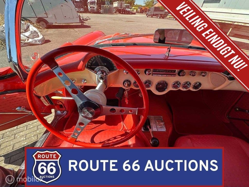 Chevrolet Corvette C1 | 1956 | Route 66 Auctions, Achat, Entreprise, Chevrolet, Boîte manuelle