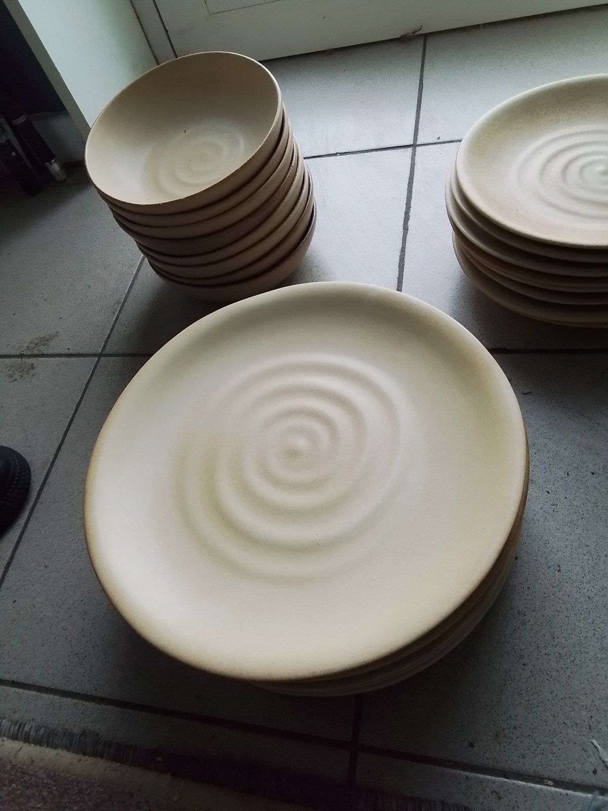 stevig servies, Ophalen
