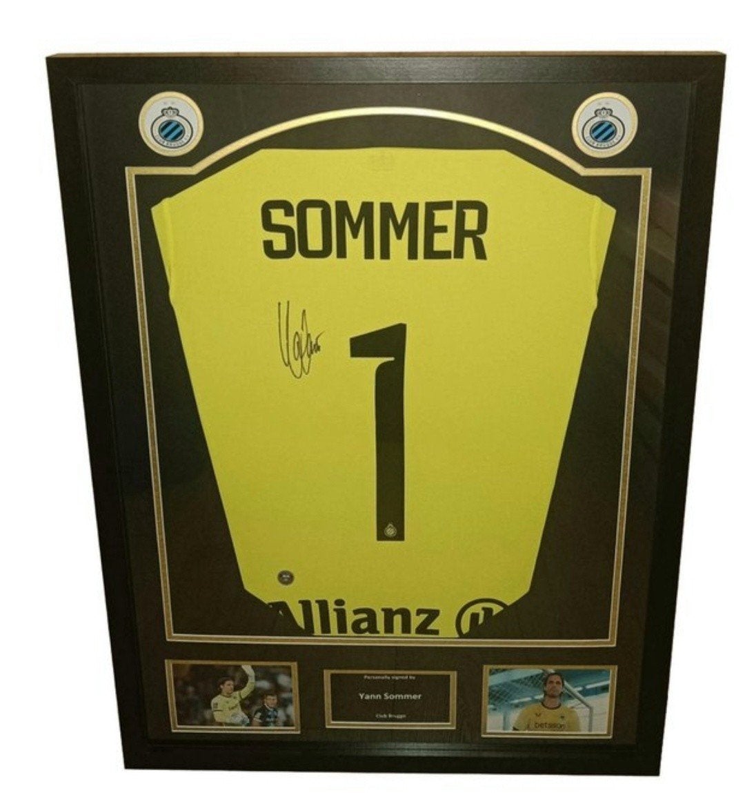 Gesigneerd shirt Yann Sommer - Club Brugge, Enlèvement ou Envoi, Neuf, Maillot