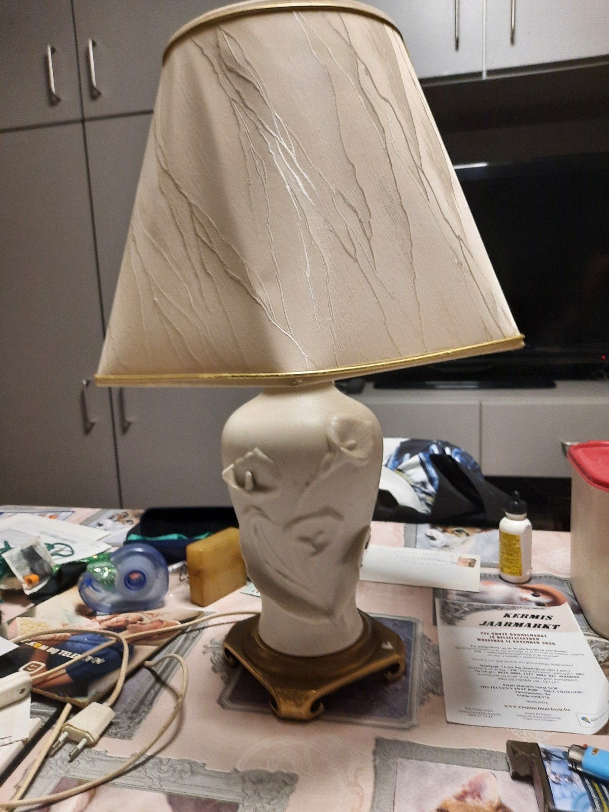 staande lamp 58 cm hoog, Maison & Meubles, Enlèvement