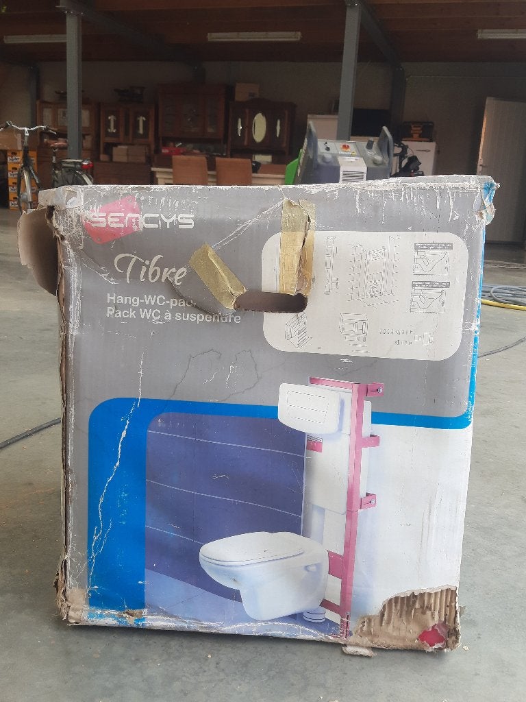 hangwc muurgedeelte, Bricolage & Construction, Sanitaire, Enlèvement, Comme neuf, Toilettes