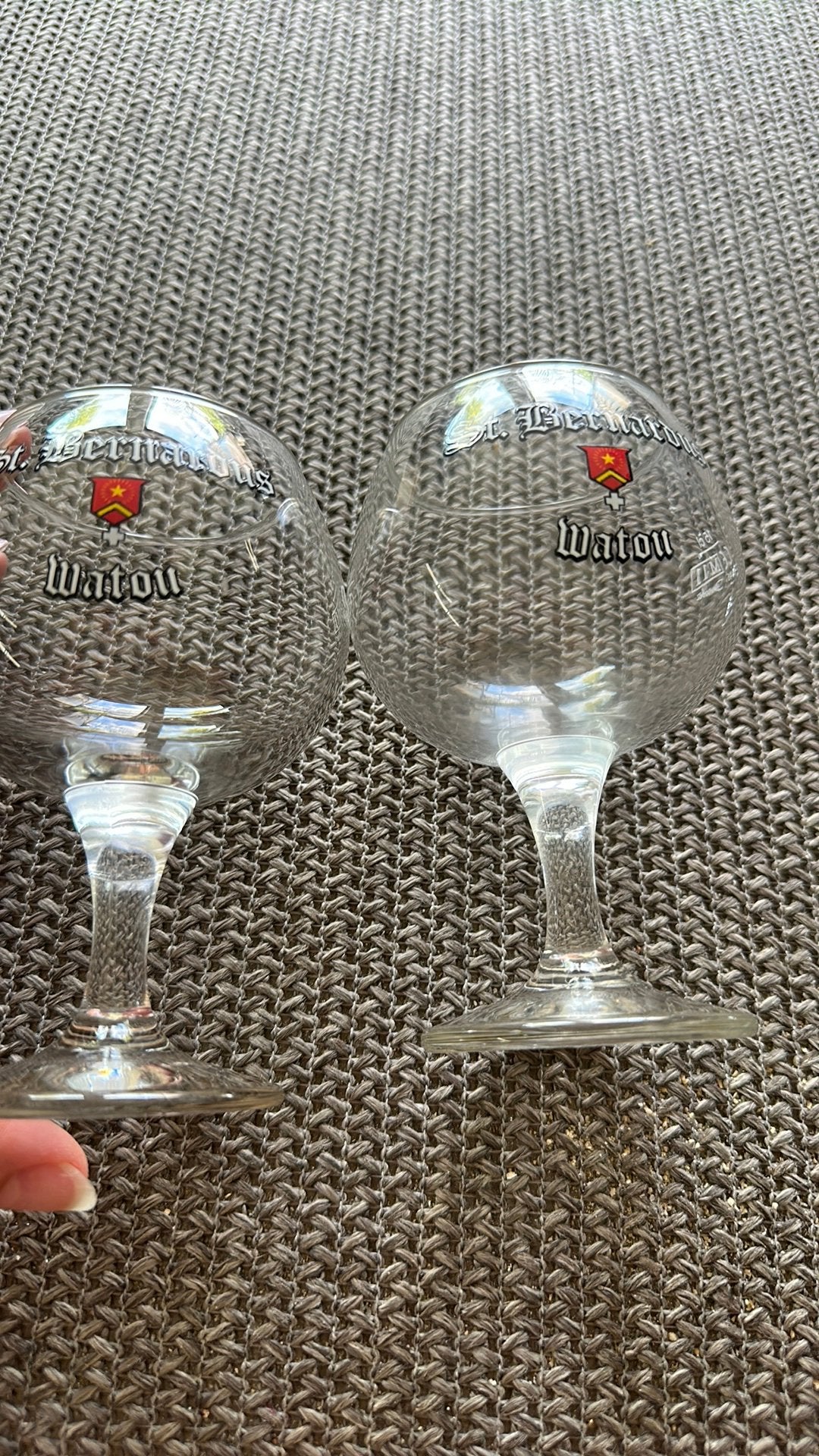 2 proevertjesglazen St Bernardus - Watou, Collections, Enlèvement ou Envoi, Comme neuf