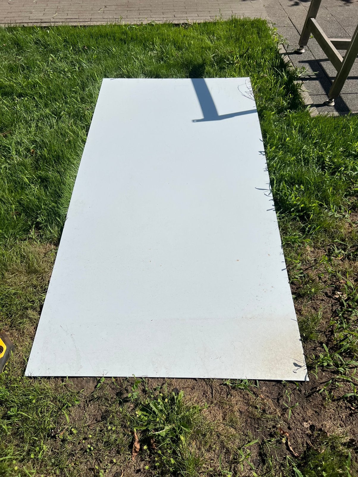 witte PVC plaat van 200 x 100 cm (2 x 1 meter) en 2 mm dik., Doe-het-zelf en Bouw, Platen en Panelen, Ophalen, Zo goed als nieuw