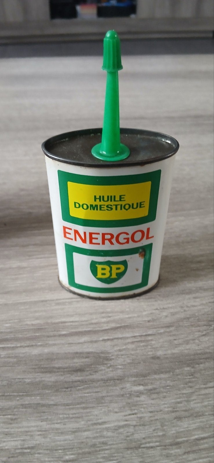 ancienne burette BP energol olieblik olie can, Enlèvement ou Envoi, Comme neuf