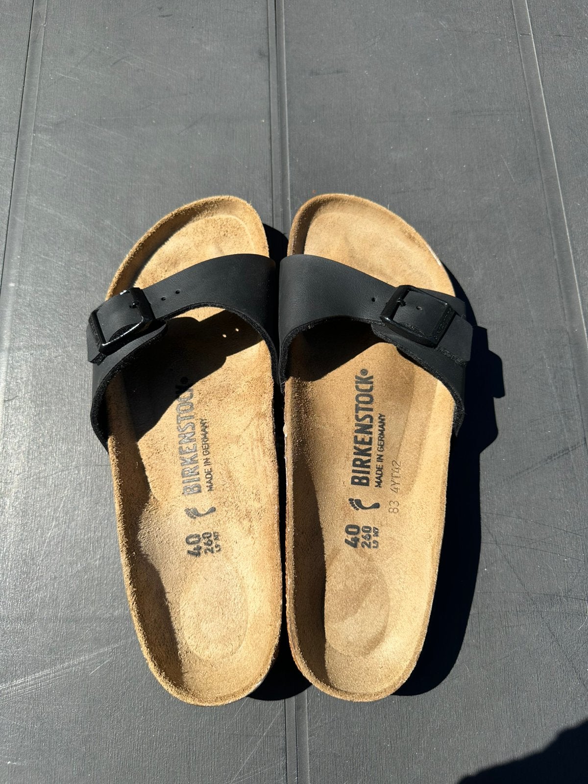 Nieuwe Birkenstock slippers maat 40, Zwart, Nieuw, Ophalen, Slippers