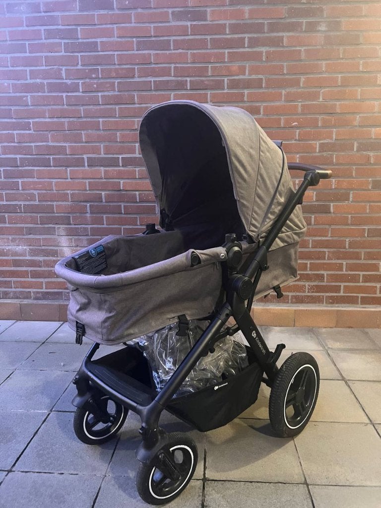 Poussette Kinderkraft Prime — grise, Autres marques, Poussette combi, Comme neuf, Enlèvement