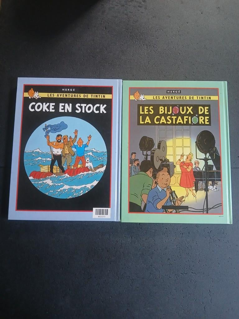 Lot de 2 bd double album tintin, Livres, Enlèvement ou Envoi