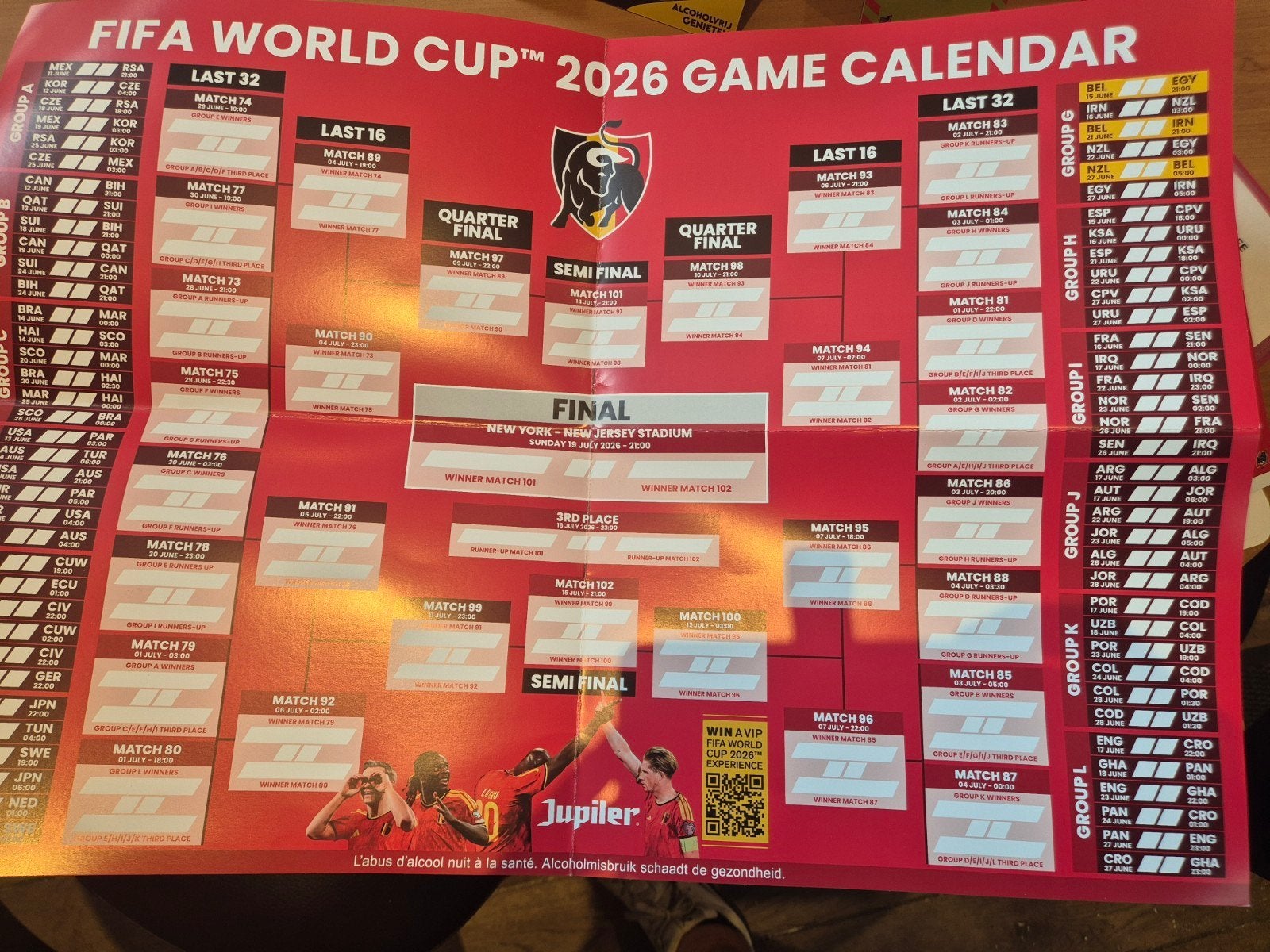 Fifa world cup kalender, Verzamelen, Ophalen of Verzenden