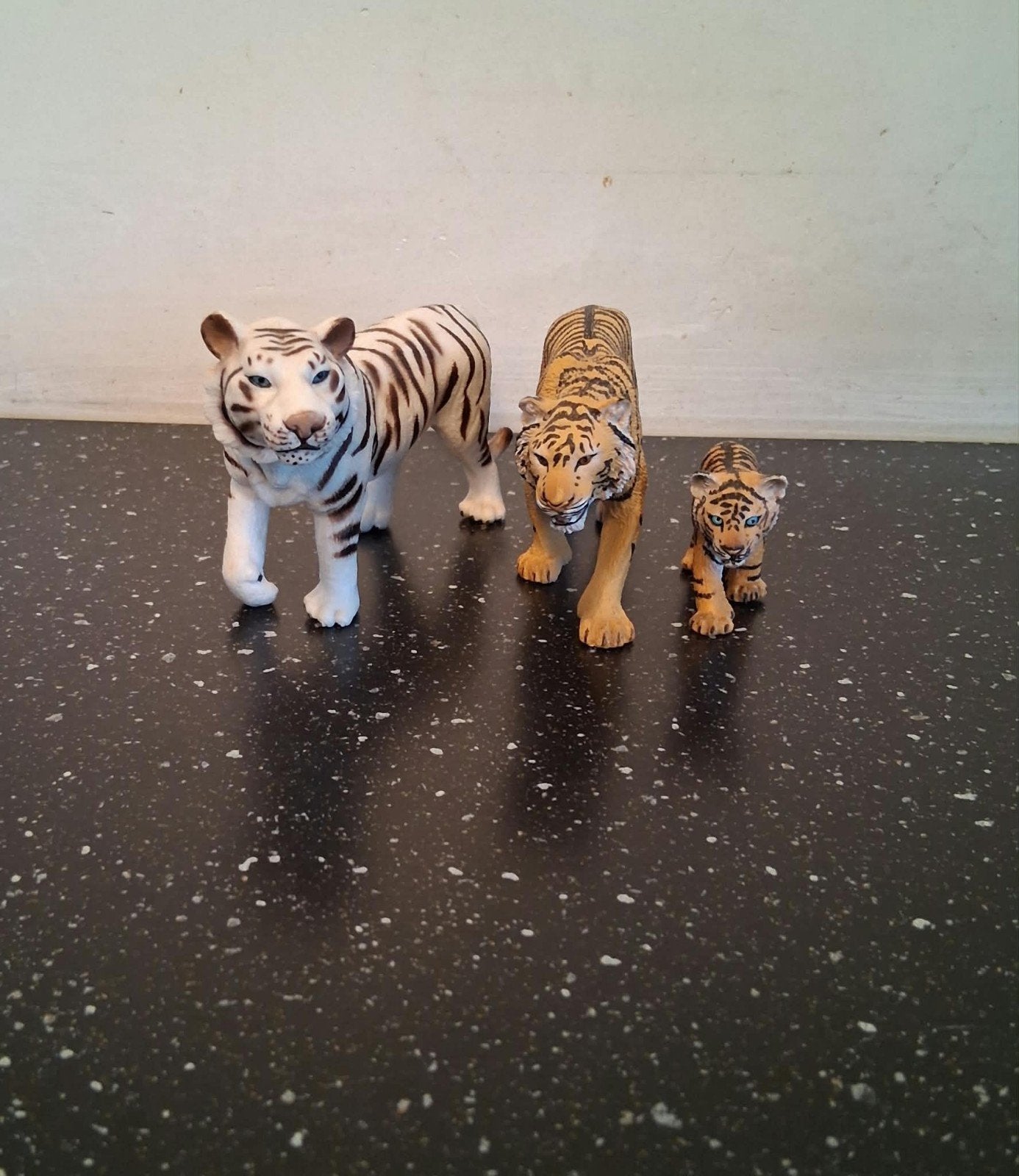 Schleich tijgerset (3 stuks) incl. witte tijger & welp - ZGA, Enlèvement ou Envoi