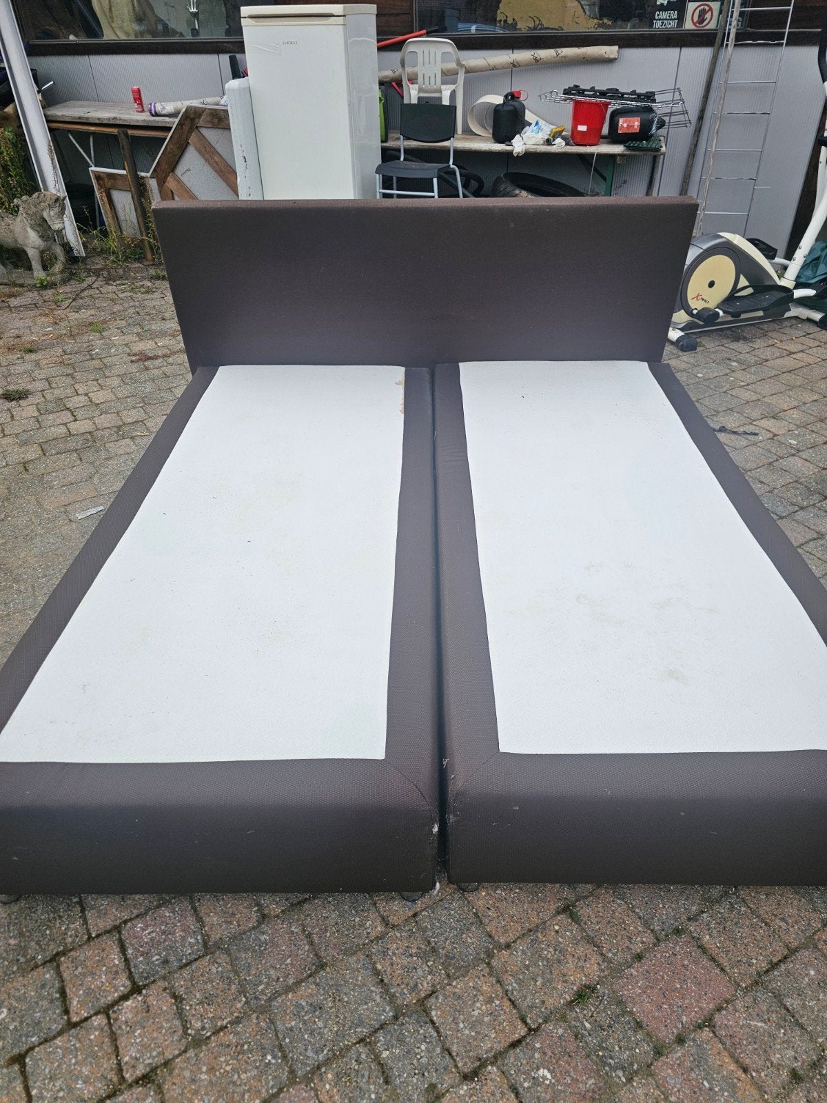 boxpring gratis afhalen, Ophalen, Gebruikt, Tweepersoons, 180 cm