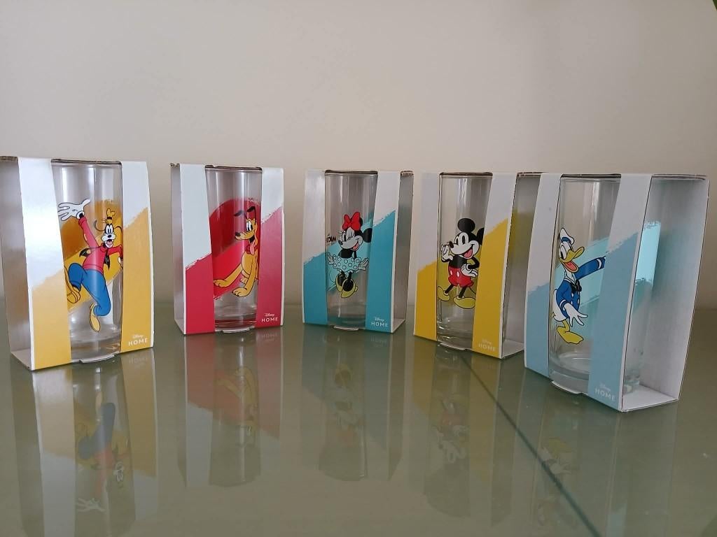5 Disney glazen NIEUW - aanvaardbaar bod steeds welkom, Enlèvement, Mickey Mouse, Neuf, Autres types