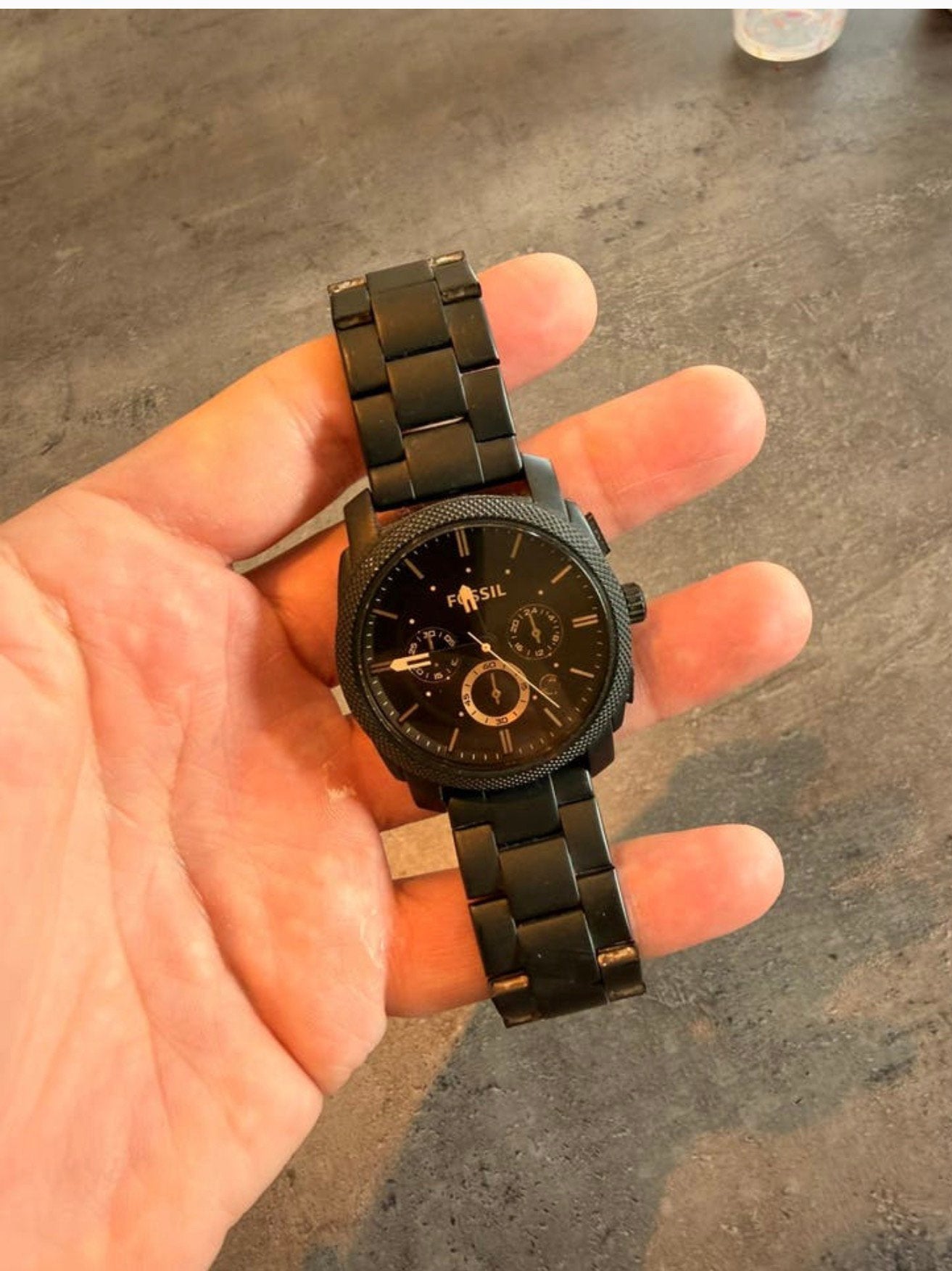 Fossil Herenhorloge Chronograaf - Zwart - goede staat, Handtassen en Accessoires, Horloges | Heren, Ophalen, Zo goed als nieuw