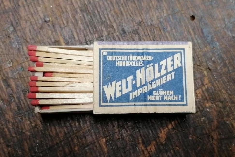 Boite allumettes militaire Allemande WW2 Welt-holzer, Envoi, Autres, Autres types