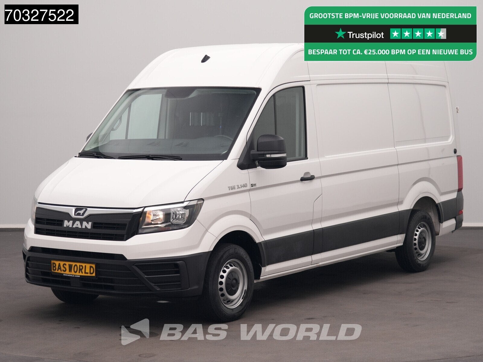 MAN TGE 3.140 Automaat L3H3 Airco Cruise Camera Parkeersenso, Automaat, Stof, Gebruikt, Euro 6