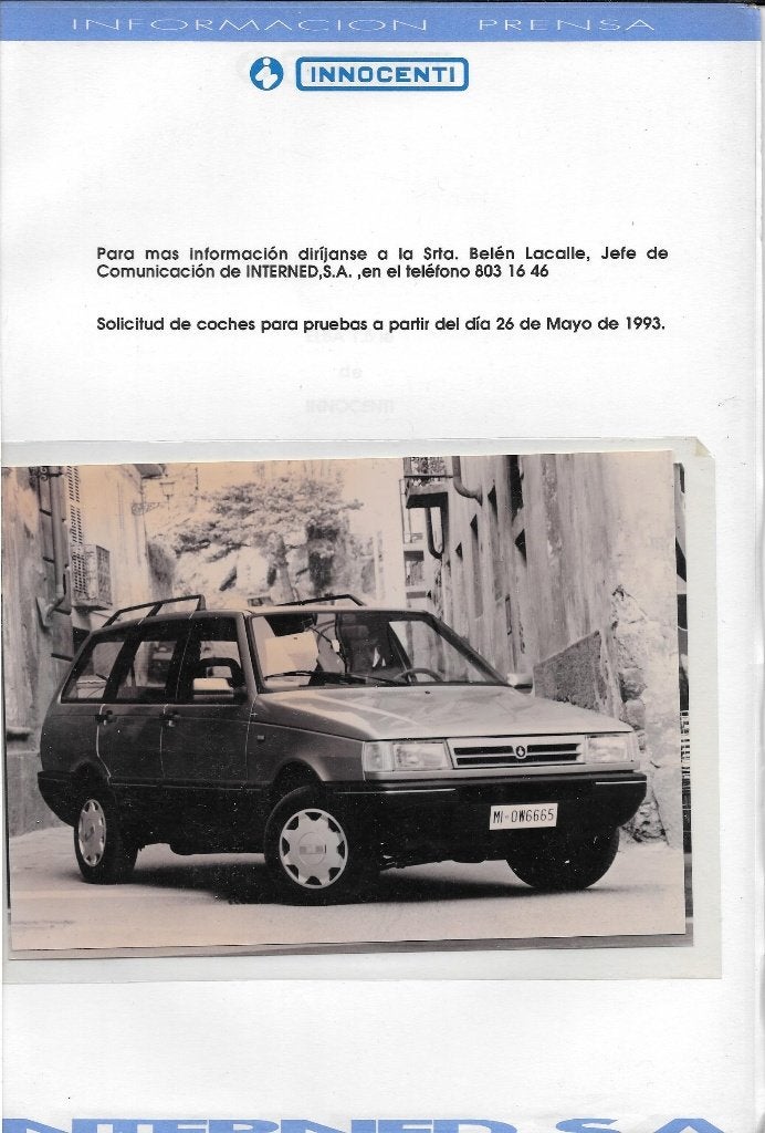 INNOCENTI ELBA, Enlèvement ou Envoi, Comme neuf, Autres marques