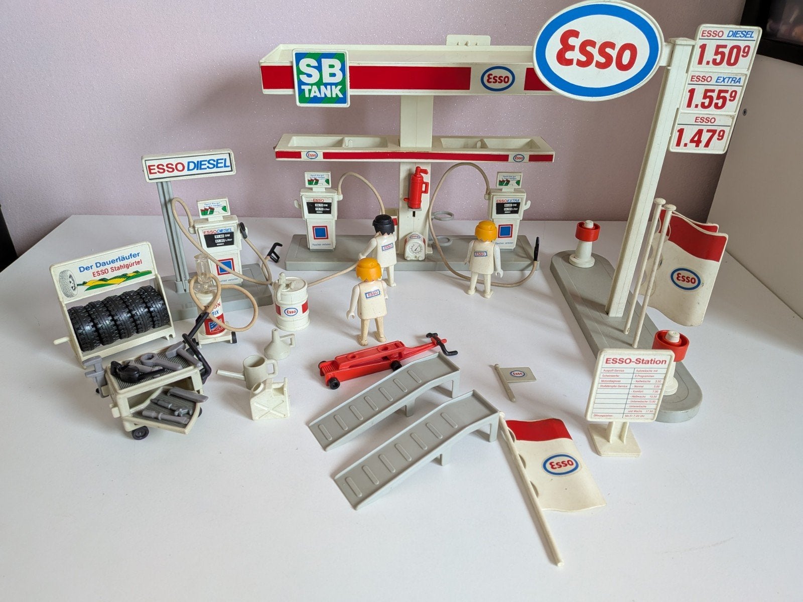 Station-service Playmobil Esso Vintage, Enlèvement