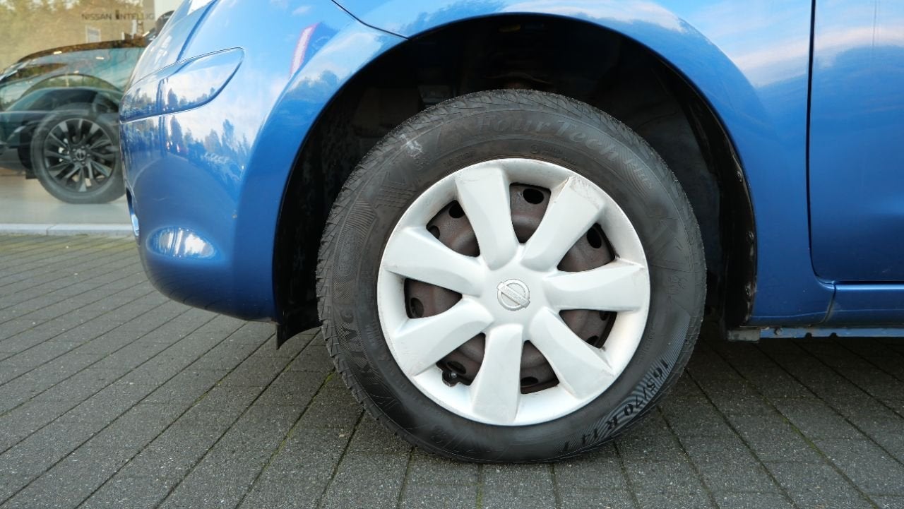 Nissan Micra ACENTA NR.493, Auto's, Voorwielaandrijving, Gebruikt, Zwart, Blauw