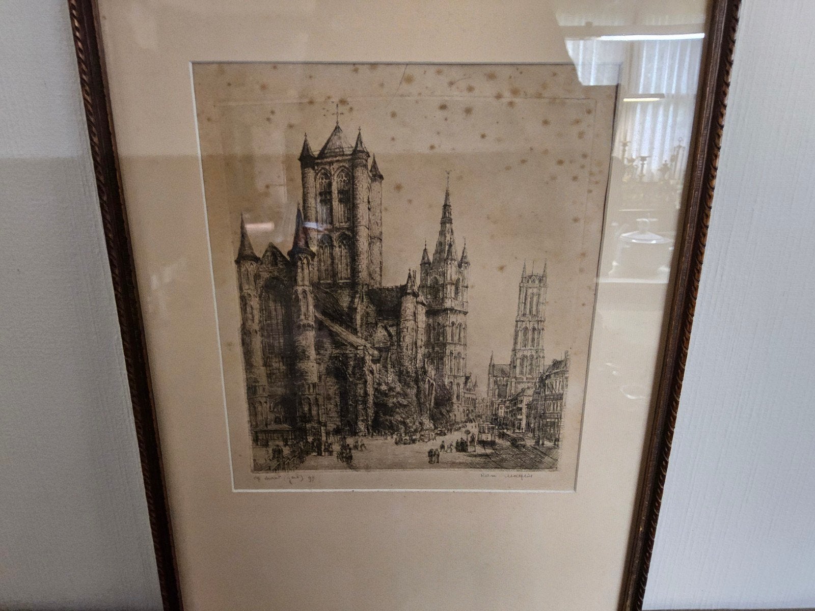 pentekening  Gent, Antiek en Kunst, Ophalen