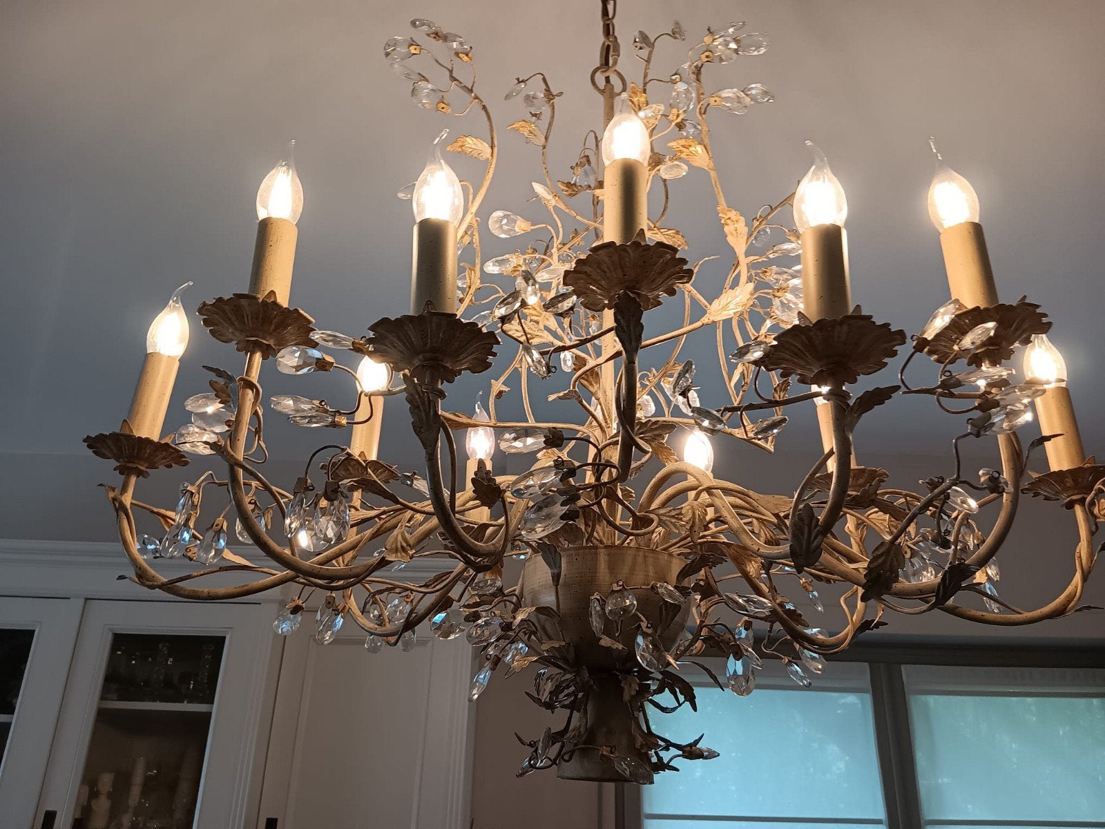Ivoorkleurige luster, Huis en Inrichting, Ophalen