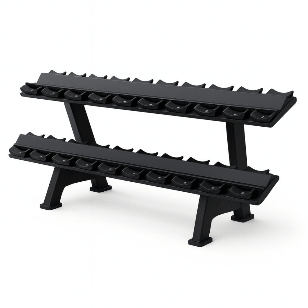 PU Dumbbell Rack 10 Paar 2 laags Halterrek Fitness