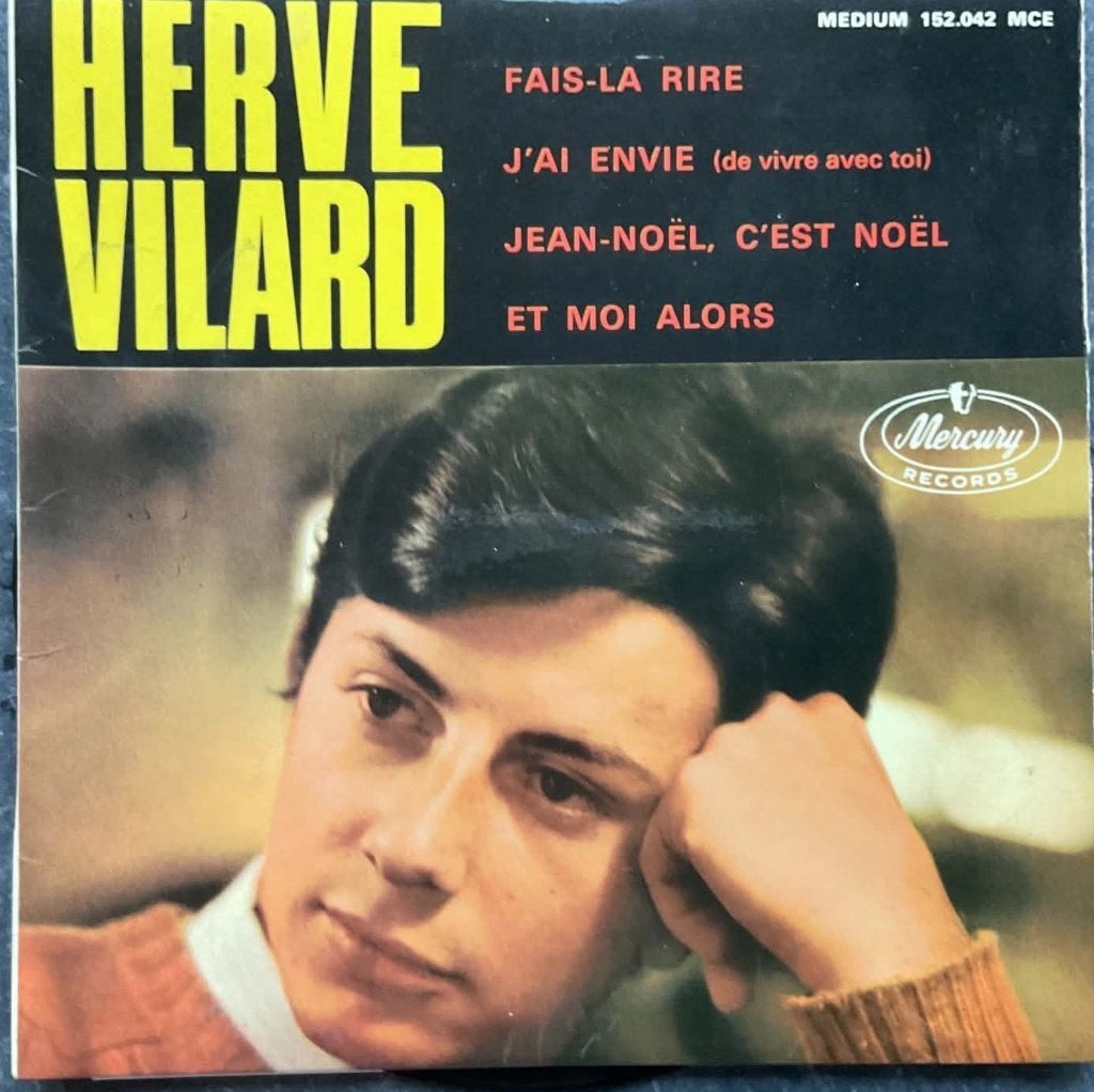Hervé Vilard  'Fais-la rire", Avec pochette intérieure, Enlèvement ou Envoi, 7 inch, Comme neuf