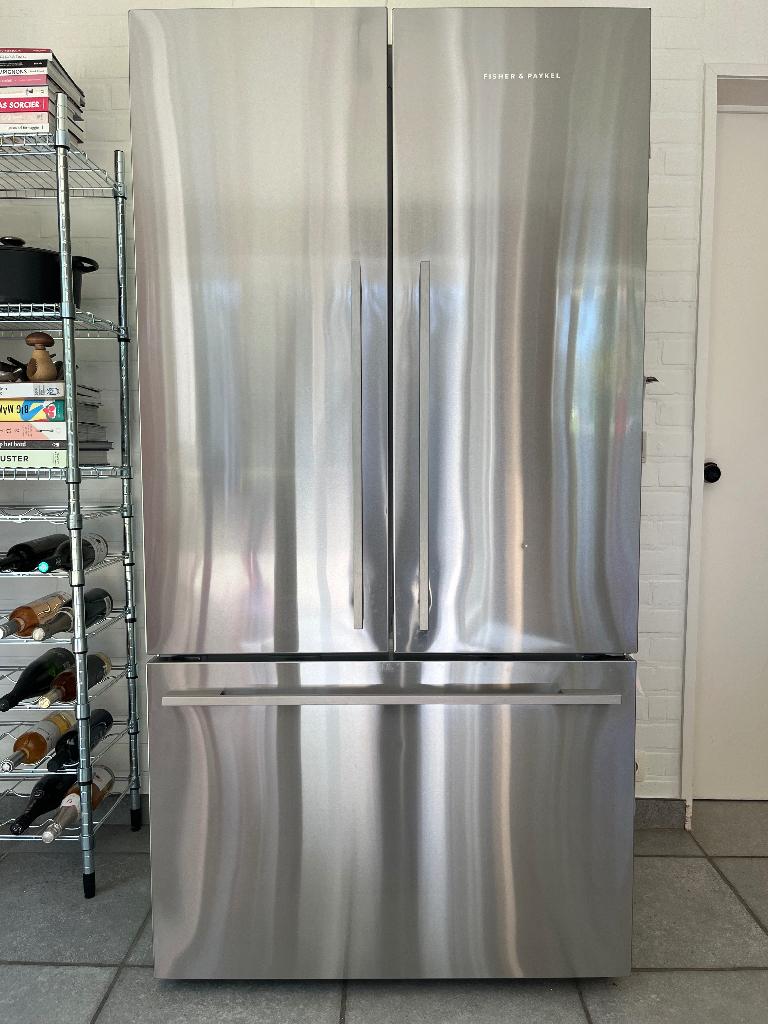 Frigo américain Fisher & Paykel inox – 569L – excellent état, Avec compartiment congélateur, 160 cm ou plus, Comme neuf, Enlèvement