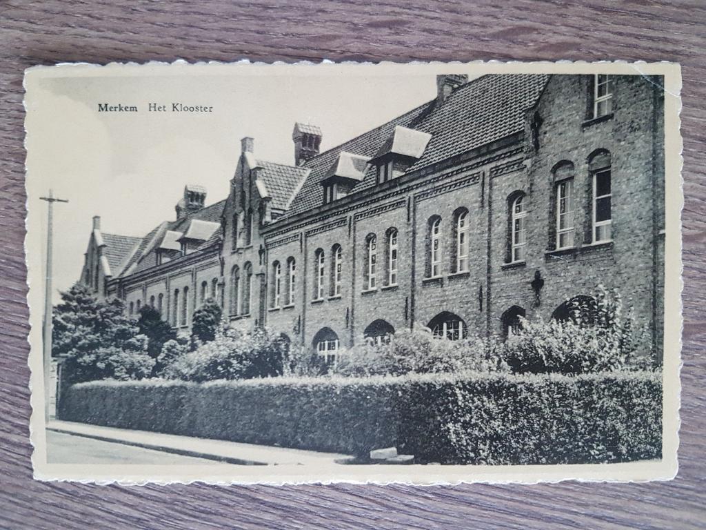 Postkaart Merkem Klooster, Verzamelen, Postkaarten | België, Ongelopen, West-Vlaanderen, 1940 tot 1960, Ophalen of Verzenden