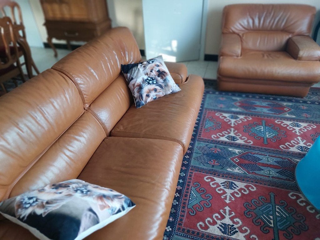 Lederen zetels te koop!, Maison & Meubles, Canapés | Salons, Trois personnes, Banc droit, Comme neuf, Enlèvement