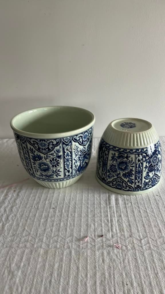 Boch cache pot - bloempot- serie vzn 3, Antiek en Kunst, Ophalen