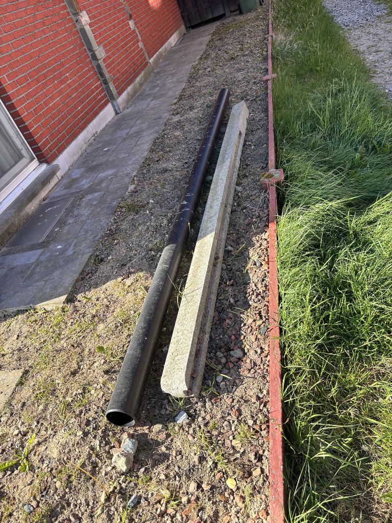 Betonnen paal en buis, Ophalen, Nieuw, 180 tot 250 cm, Balken