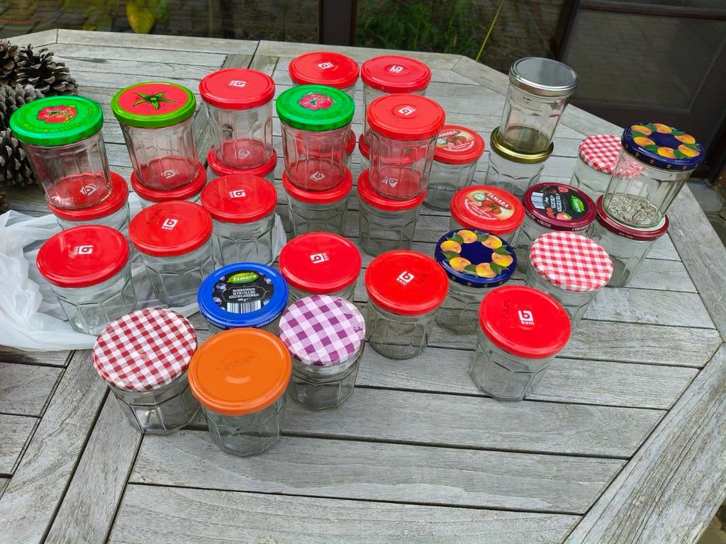 Confituurpotten, Ophalen, Gebruikt, Glas