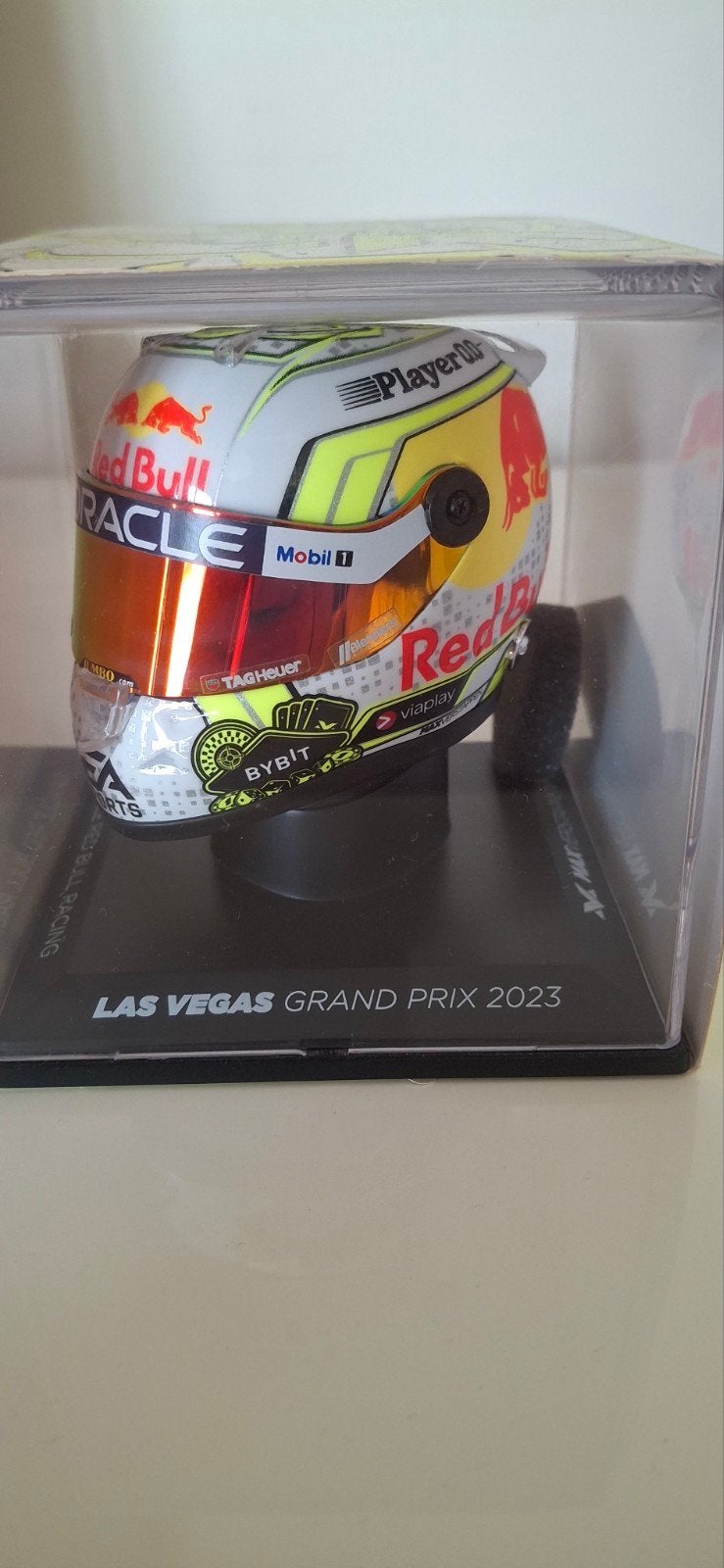 Helm max verstappen schaal 1:4 Las Vegas 2023, Enlèvement ou Envoi