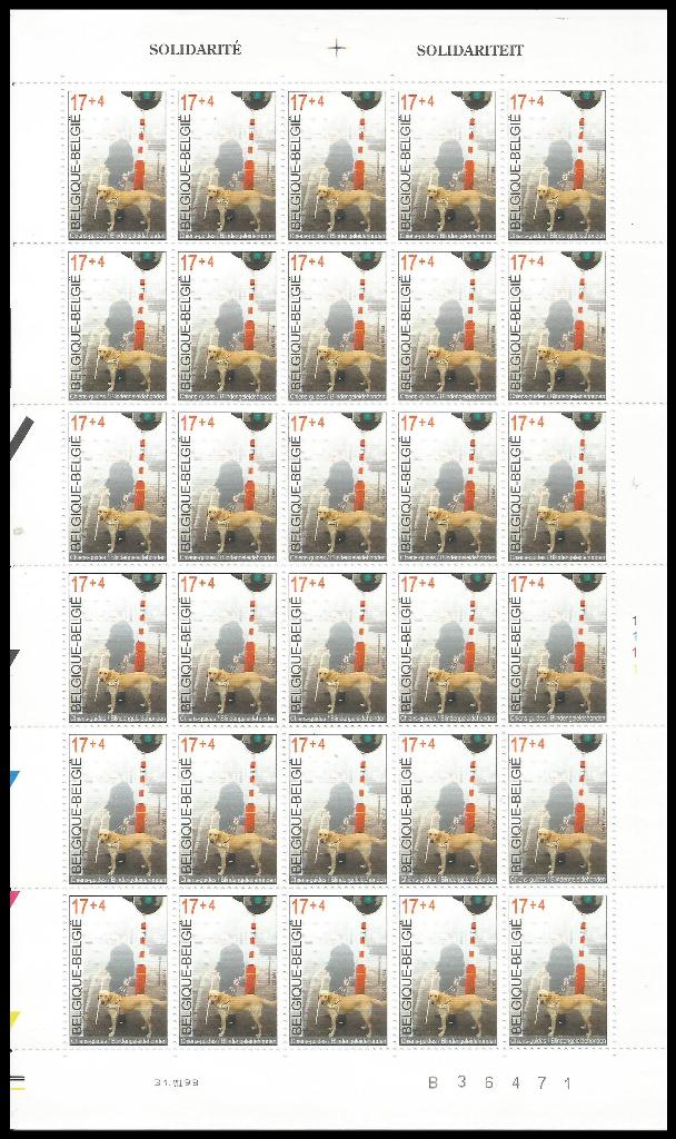F2789 Timbres Solidarité Chiens-guides pour Malvoyants, Envoi, Timbre-poste, Neuf