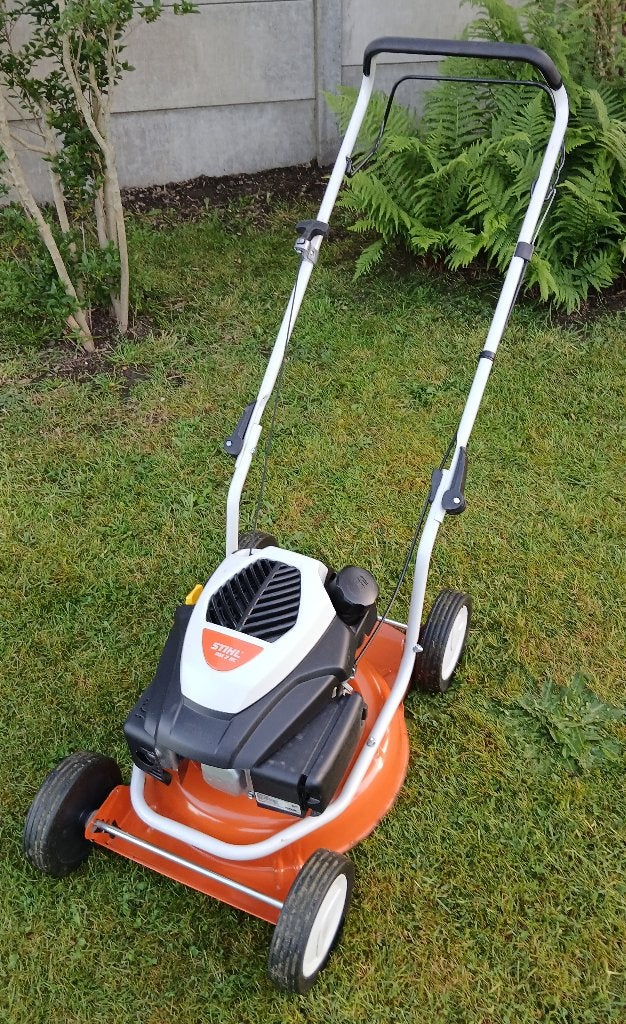 STIHL benzine grasmaaier (push model) MULCHING functie, Ophalen, Stihl, Gebruikt, Mulchfunctie