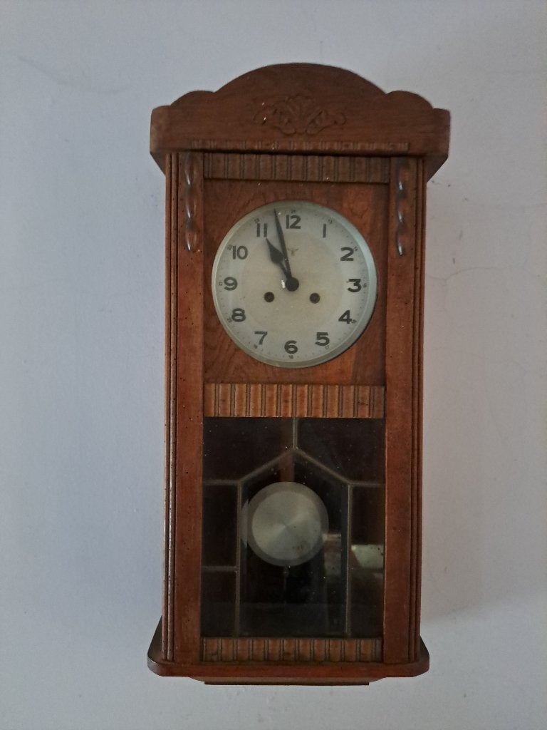 Junghans wandklok art Deco stijl, Antiek en Kunst, Ophalen