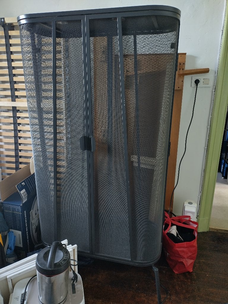 Kledingkast, Ophalen, Gebruikt, 100 tot 150 cm, Metaal