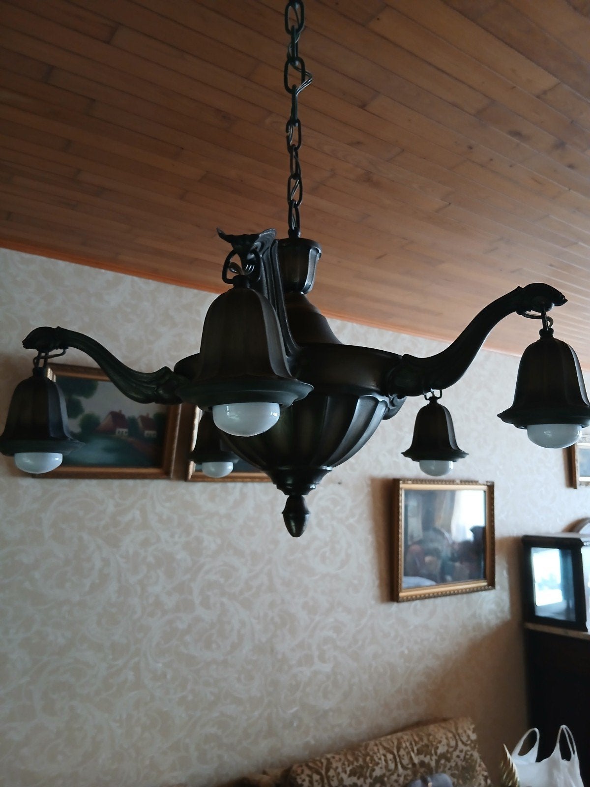 Vintage lusters, Huis en Inrichting, Lampen | Kroonluchters, Ophalen