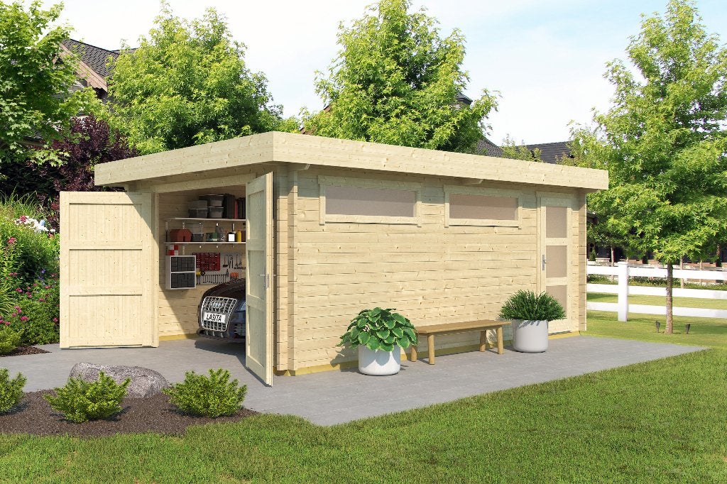 NIEUW Modern houten garage Canberra, Verzenden, Nieuw
