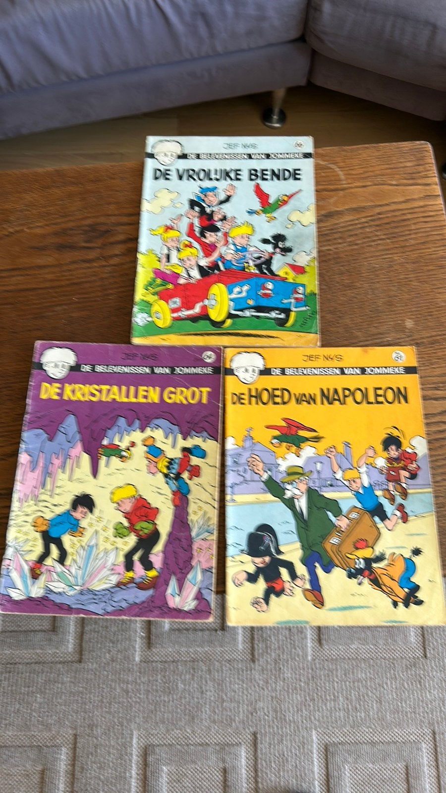 Jommeke : 3 strips van 1974, Boeken, Stripverhalen, Gelezen, Jef Nys., Ophalen of Verzenden, Meerdere stripboeken