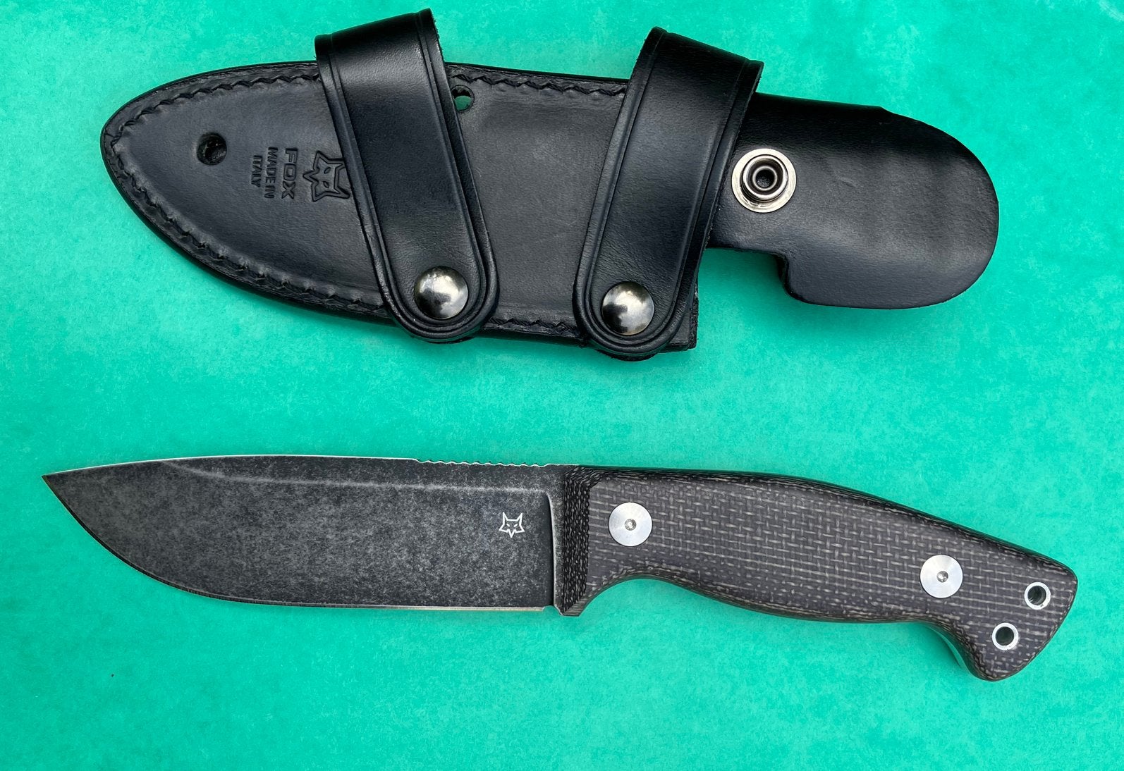 Fox Knives FX-105 MB Tokala Bison Micarta couteau 150€, Enlèvement, Comme neuf