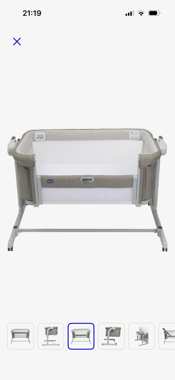 Chicco next2me Magic Co sleeper, Ophalen, Zo goed als nieuw, Wieg