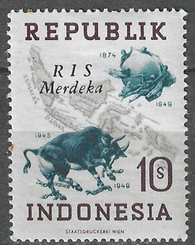 Indonesie 1949 - Michel L195 - 75 Jaar U.P.U. (PF), Verzenden, Postfris