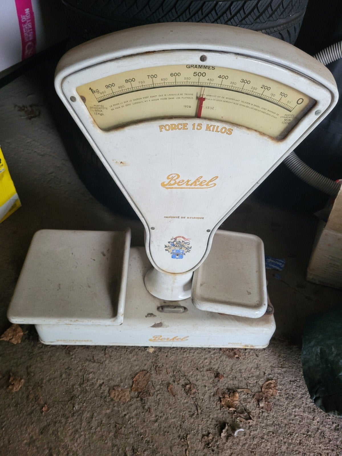 weegschaal Berkel 1928 No 1932, Ophalen