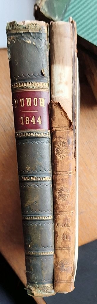2 x Punch heel veel - zeer vroeg satirisch tijdschrift 1844