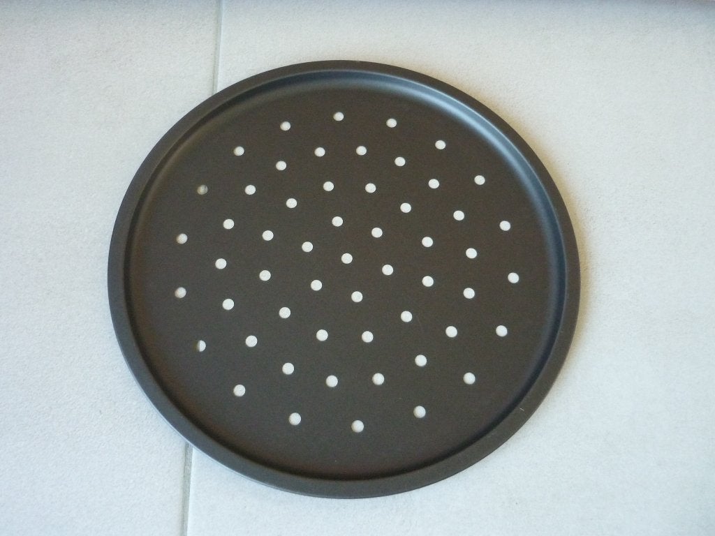 Ronde metalen geperforeerde pizzabakplaat pizzaplaat bakblik, Ophalen of Verzenden