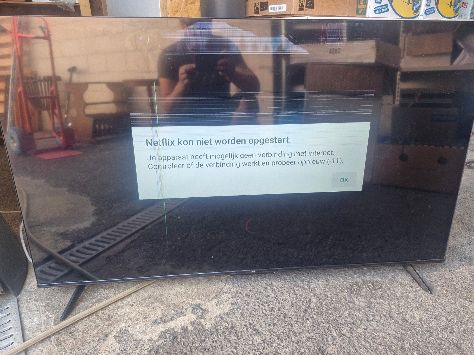 Smart TV avec écran endommagé mais qui joue toujours parfait, TV, Hi-fi & Vidéo, Télévisions, Enlèvement, Smart TV