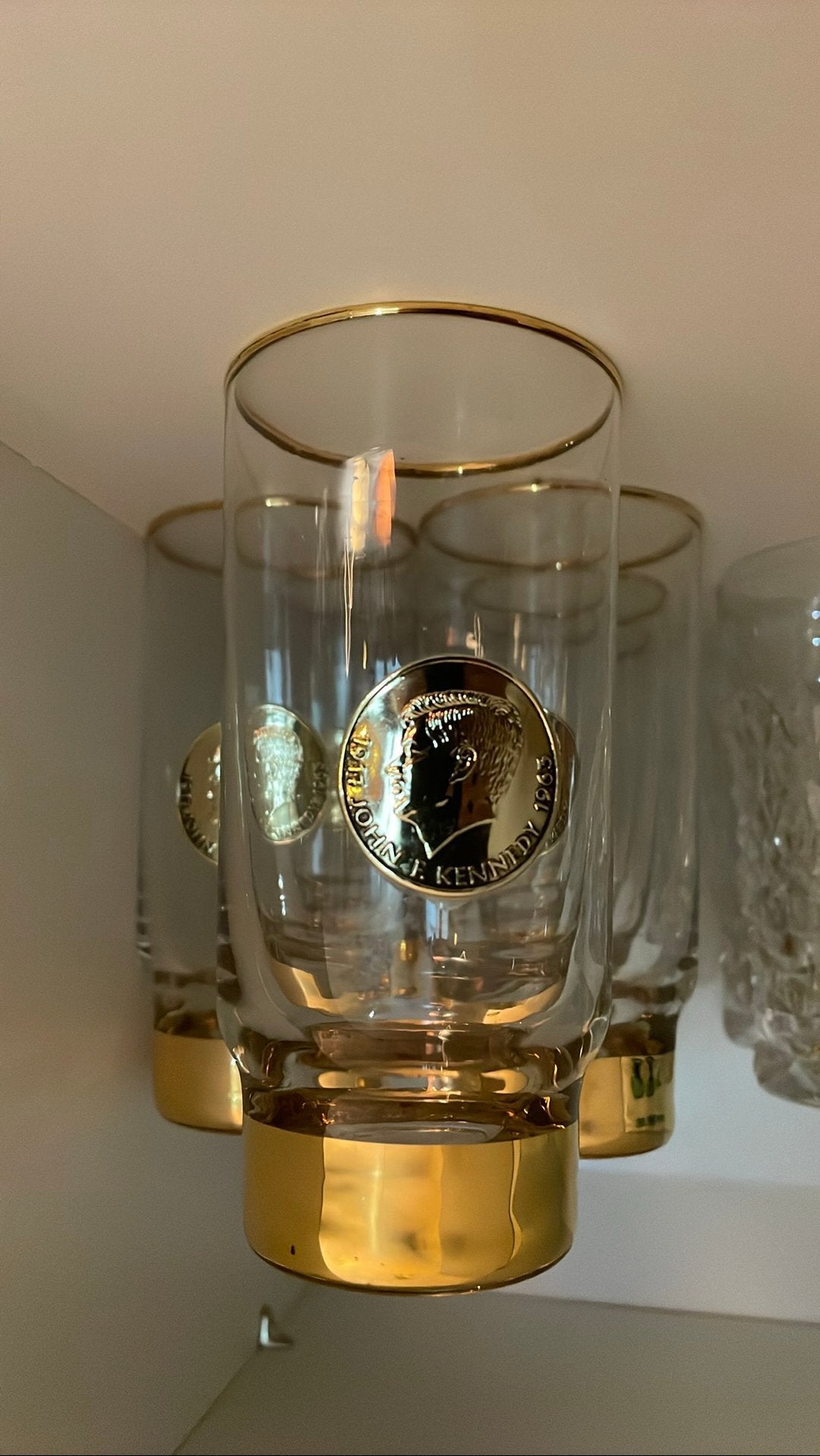 John F Rastal longdrink 1970. 7 stuks, Ophalen, Zo goed als nieuw, Glas
