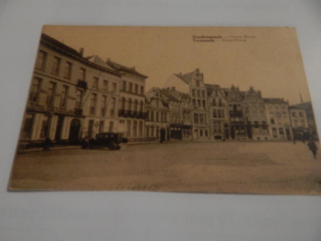 POSTKAART GROOTE MARKT DENDERMONDE, Ophalen of Verzenden, Gebruikt
