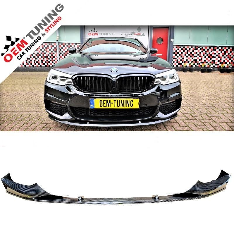M‑Performance Style Frontlip G30/G31 17‑20 Carbon Look, Auto-onderdelen, Carrosserie, Bumper, BMW, Voor, Nieuw, Ophalen of Verzenden